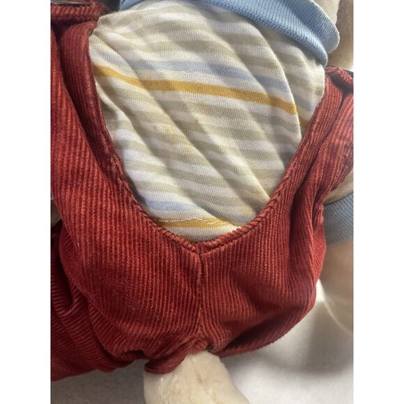Vintage Wrinkles Dog Hand Puppet Brown Corduroy Overalls Heritage Collection‎ - Picture 10 of 10